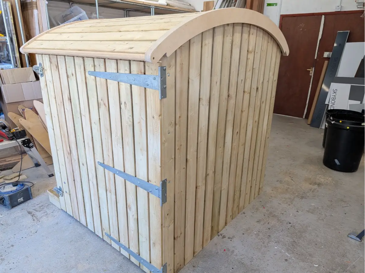 Soanes Signs of Norwich Ltd - Custom Shed for Pizza Wheelie Bin! - Post visual